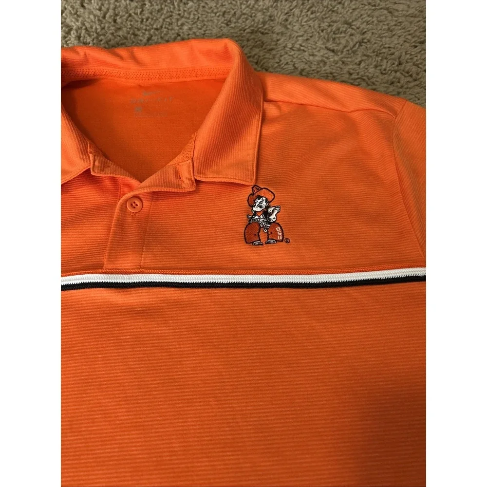 Oklahoma State University Cowboy Nike Dri-FIT Shirt Men's‎ Size L Pistol Pete